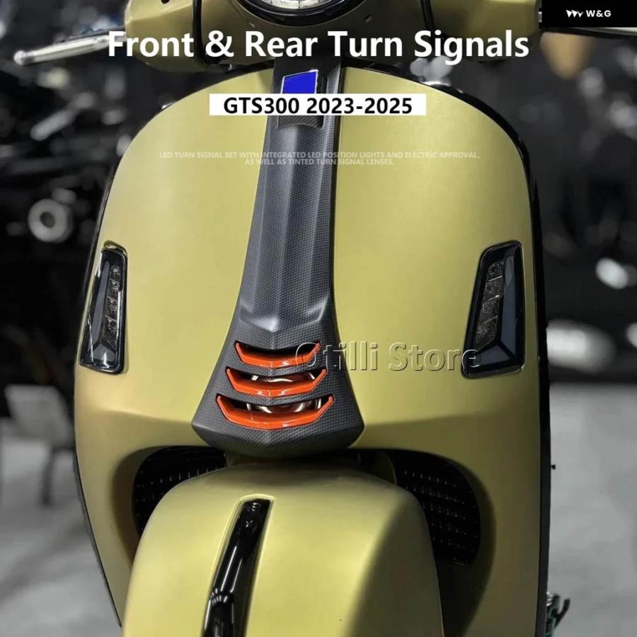 並行輸入品 LED リアフロントウィンカーライト オートバイ VESPA GTS300 GTS300 GTS300 2023 - 25_5