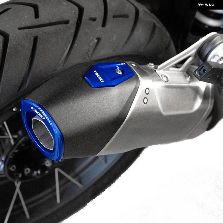 並行輸入品 BMW R1300GS ADV GS1300 オプション 719 バイク エキゾーストエンド トリム カバー マフラー 装飾 キャップの画像
