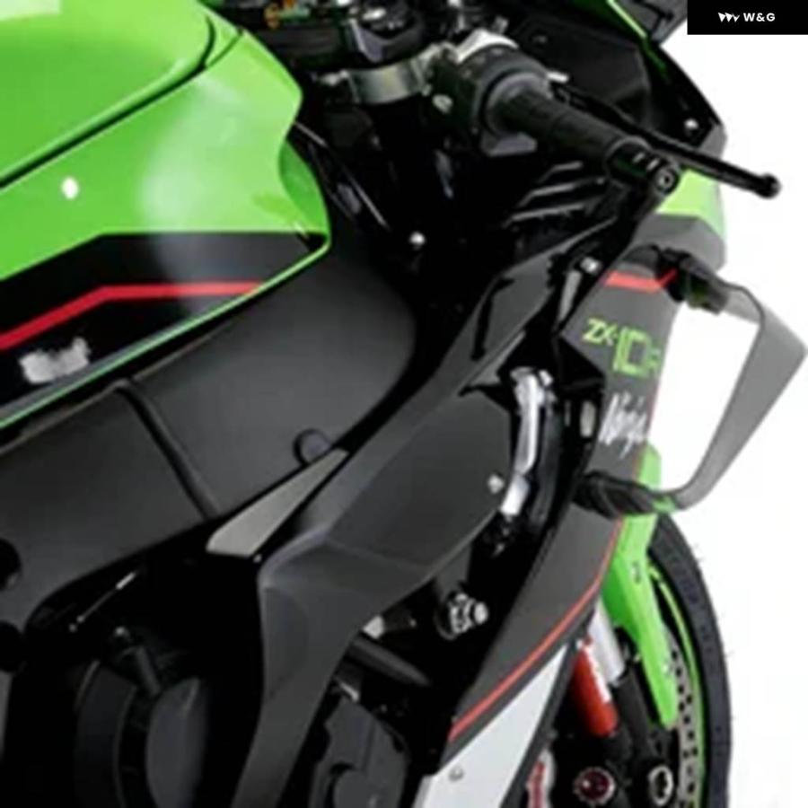 並行輸入品 カワサキ ZX-10R ZX-10RR ZX10-R/RR 2021-2024 バイク エアロダイナミクス 固定翼 GP レーシングウィングの画像