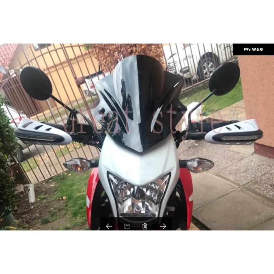並行輸入品 カワサキ Z 250 300 750 750R 800 1000 バルカン S ER-4N ER4N ER-6N ER6N オートバイ バイク ウインドシールド ウイの画像