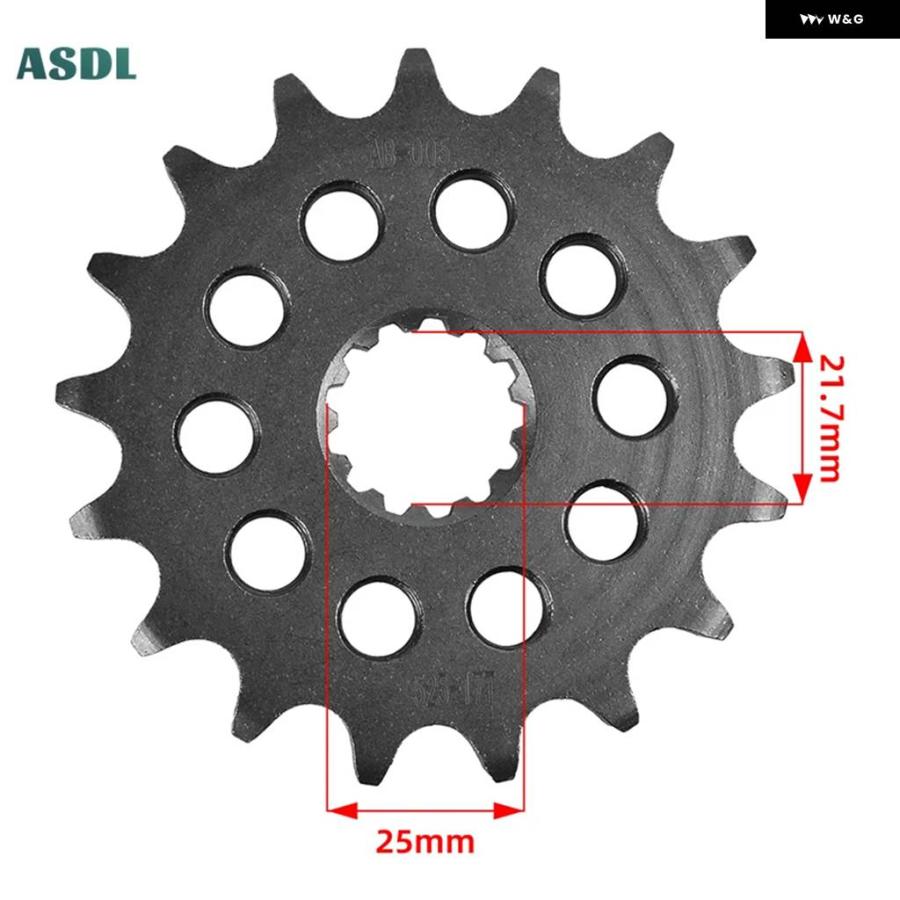 並行輸入品 525 17T 42T フロント リア スプロケット GSR750 GSX-R750 GSX-S750 DL1000 K2-K9 L0-L9 GSX-R1000 DL1050の画像