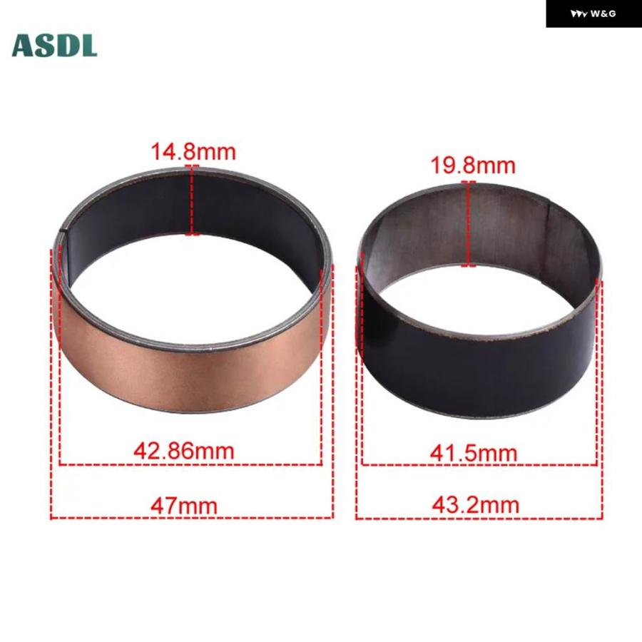 並行輸入品 43MM モトフロント フォーク ブッシング ヤマハ FZ6 FZ6N FZ6S FAZER FZS1000 FZS10R FZ1 TDM 850 4TX-23125-B0の画像