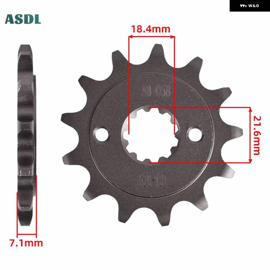 ブランド登録なし - 並行輸入品 520 チェーン店 自動自転車 向こう正面13T 後ろ側41T 鎖歯車 ホンダ NX250 NX 250 1988 - 91 92 1993 自動自転車 部