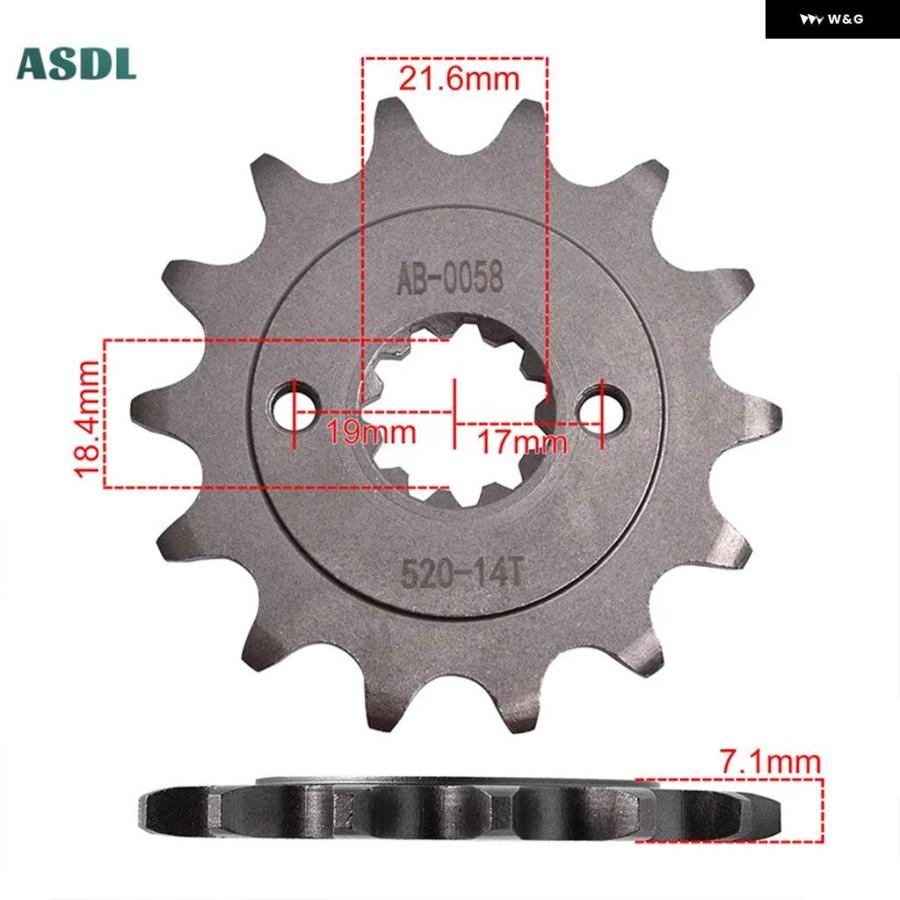 並行輸入品 オートバイ 520 フロント 14T リア 36T スプロケット ギア ホイール 20CRMNTI ホンダ CMX300 A REBEL 2017-2020 2023の画像