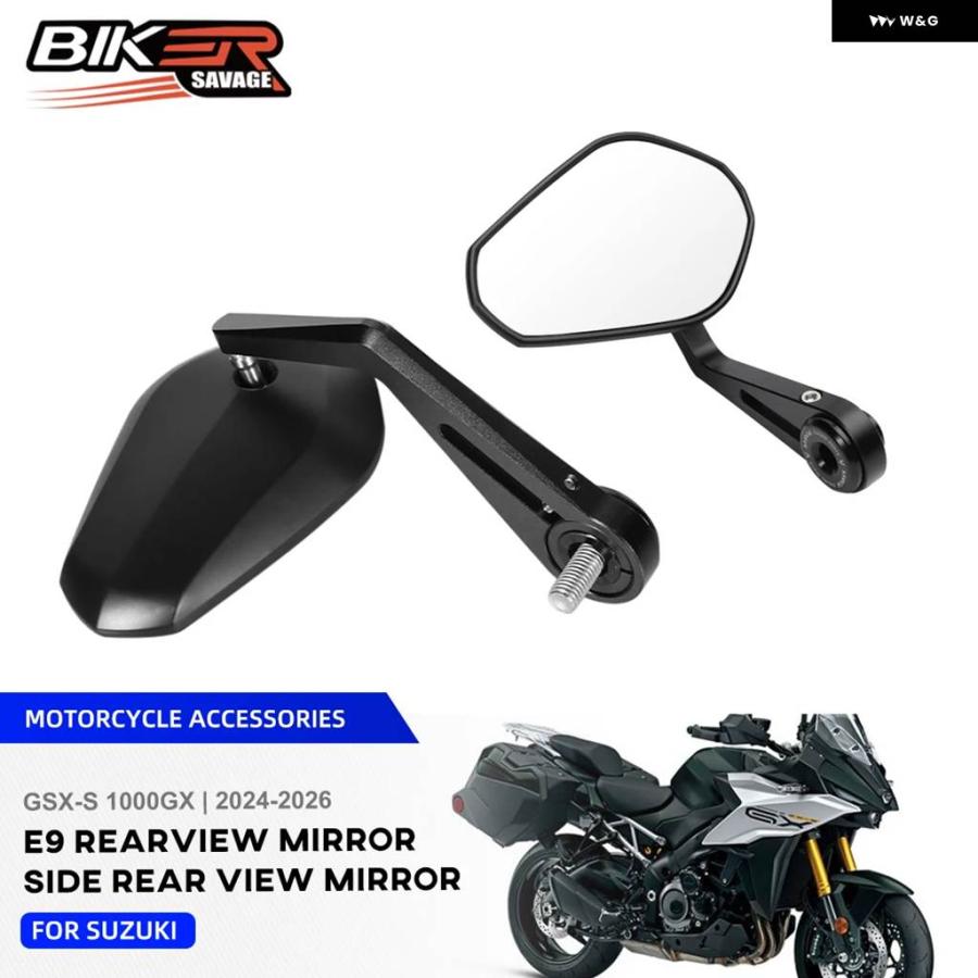 並行輸入品 2026 ミラー GSX-S 1000GX GSXS1000GX 2024-2025 E9 サイド