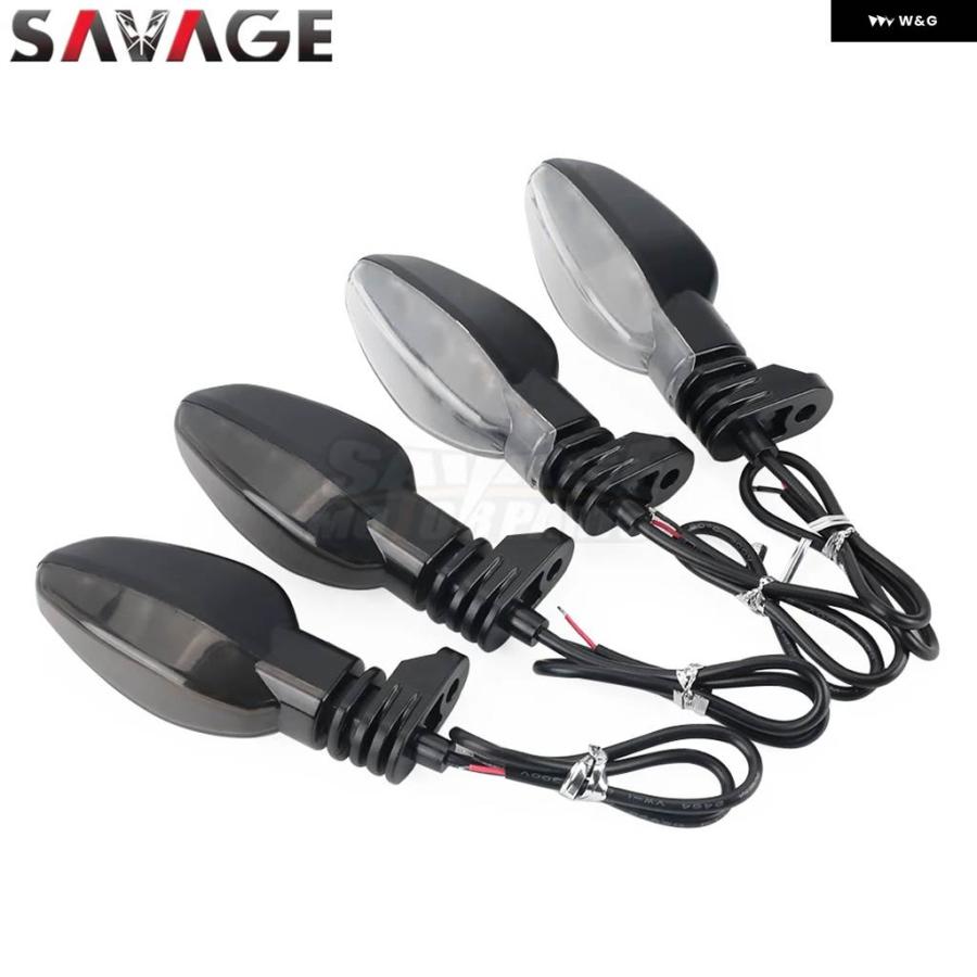 並行輸入品 オートバイ スモークLED ウィンカー ストリートトリプル 765 RS/R/S 1050 1200 デイトナ 675 765 ロケット 2500 インの画像