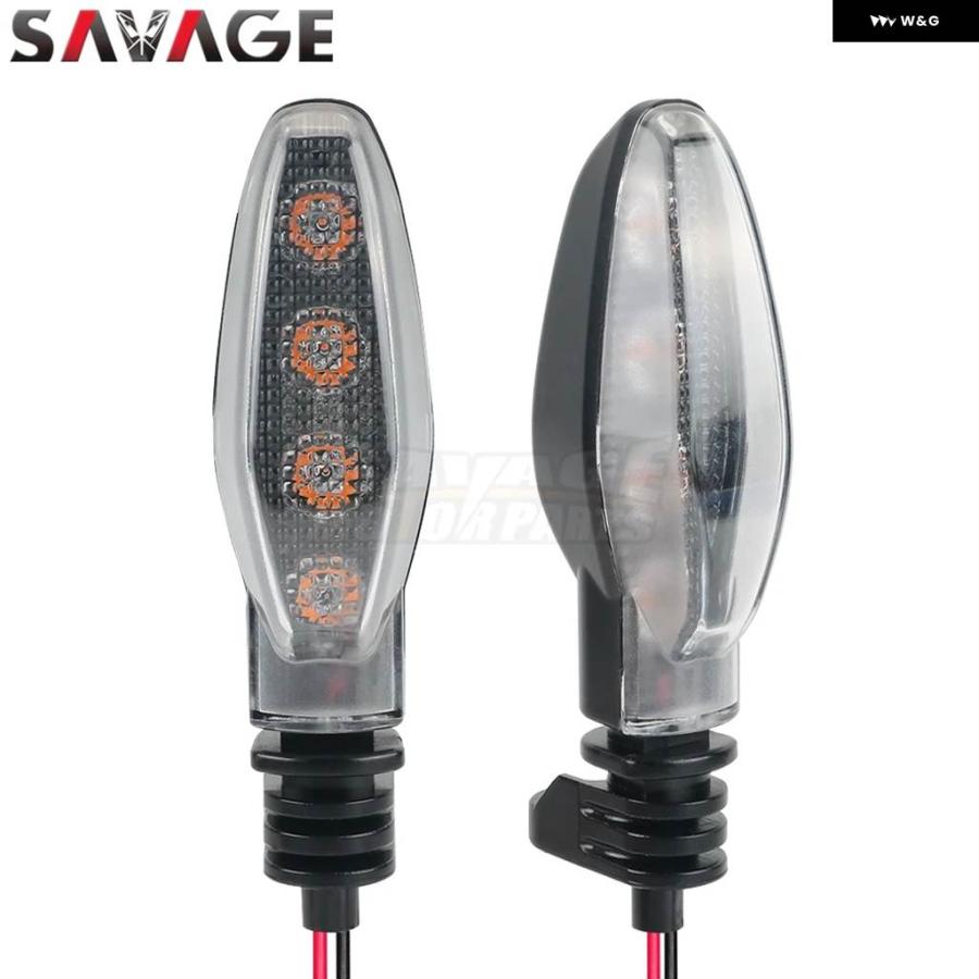 並行輸入品 オートバイ スモークLED ウィンカー ストリートトリプル 765 RS/R/S 1050 1200 デイトナ 675 765 ロケット 2500 インの画像