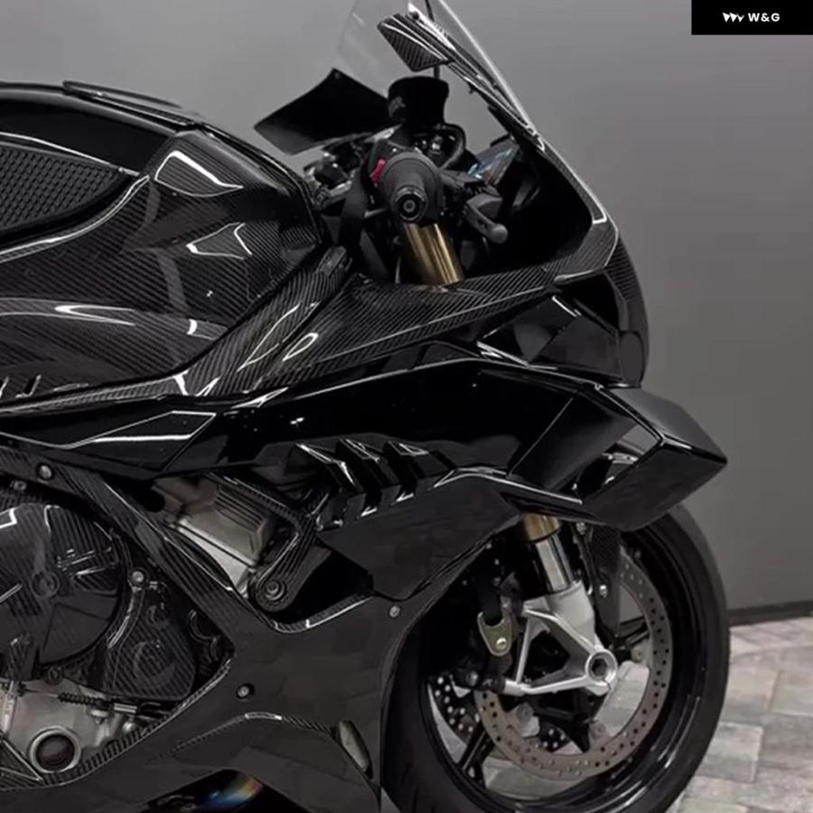 ブランド登録なし - 並行輸入品 BMW S1000RR 2015-2018 自動二輪車 フロントスポイラー ダウンフォース ウィングレット エアロダイナミックウィング