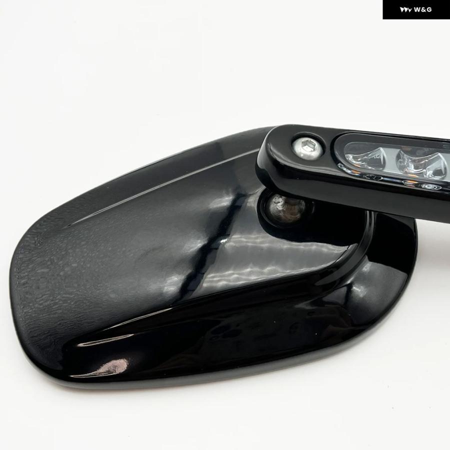 並行輸入品 オートバイ バックミラー LEDフロントウィンカー / ハーレー ツーリング ロードキング クラシック V-ロッド VRSCF ス_5