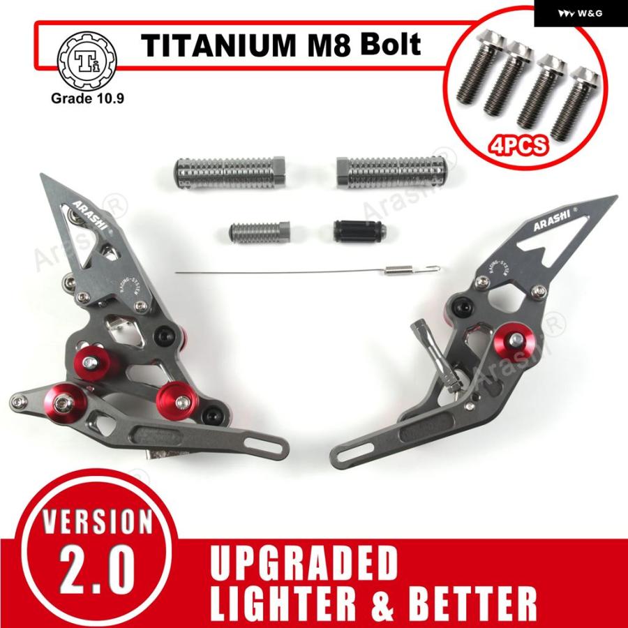 ブランド登録なし - 並行輸入品 フットレスト フットペグ ペダル ヤマハ MT07 FZ07 2014 - 22 馬乗り 後押し仕かける