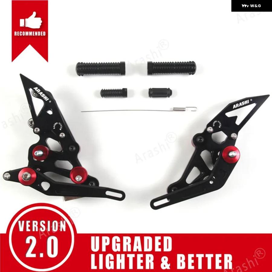 ブランド登録なし - 並行輸入品 フットレスト フットペグ ペダル ヤマハ MT07 FZ07 2014 - 22 馬乗り 後押し仕かける