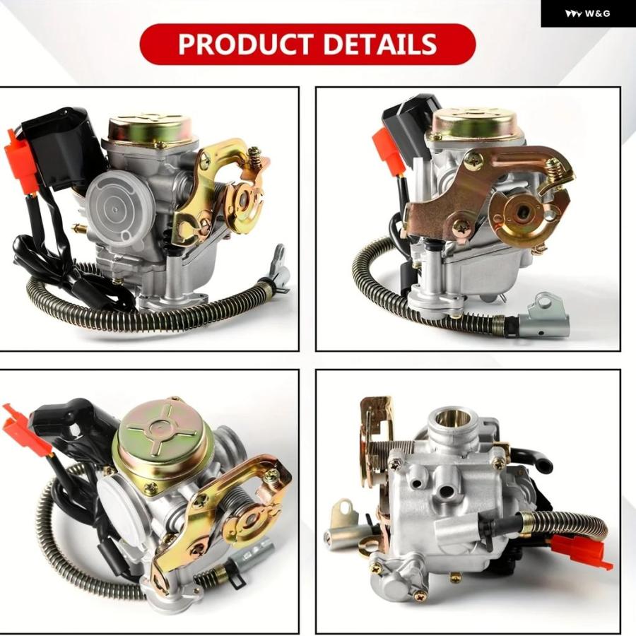 並行輸入品 50CC キャブレター 4ストローク GY6 高性能 139QMB キャブレター 49CC 50CC_3