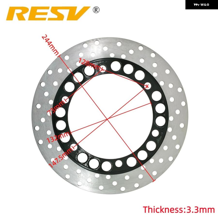 ブランド登録なし - 並行輸入品 245MM ヤマハ YBR125 E/ED/ESD YB125 SPD YS125-5C YS125 YBR YB YS 125 125CC 3D9-F582U-10-00