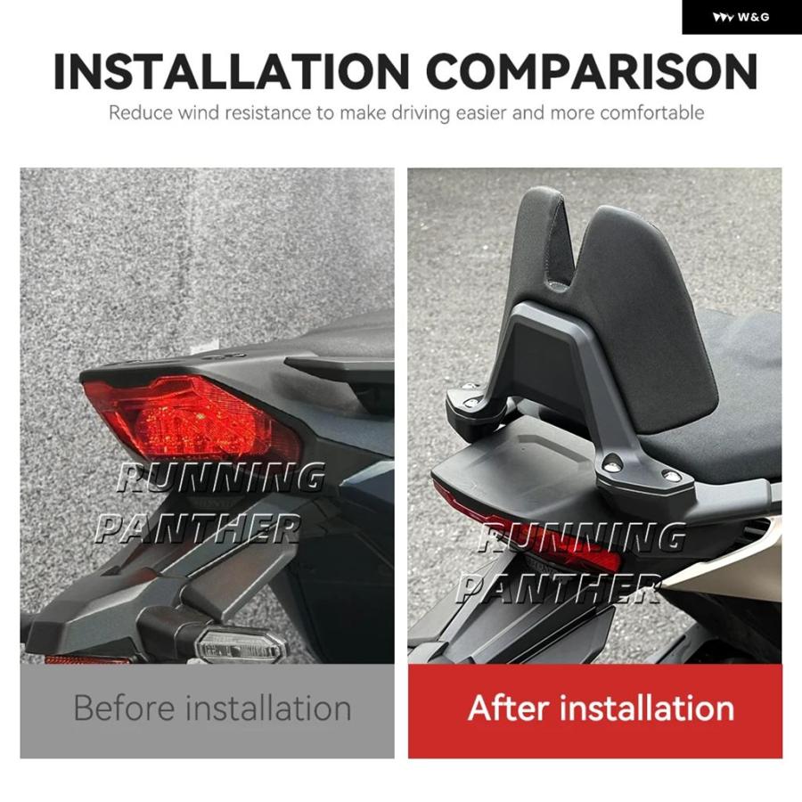 並行輸入品 オートバイ パッセンジャーシート ホンダ NSS750 X-ADV 750 2021- バックレスト クッション バックレスト パッド_3