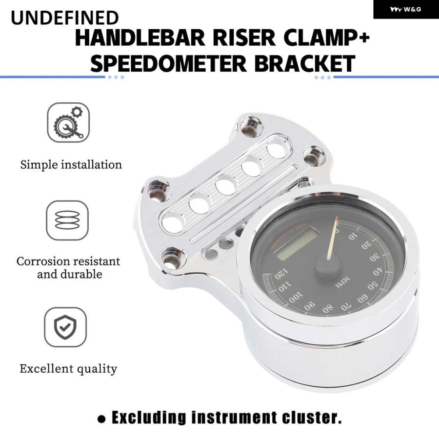並行輸入品 オートバイ スピード メーター 移設カバー キット 調整オドメーター ブラケット ハーレー スポーツスター_2