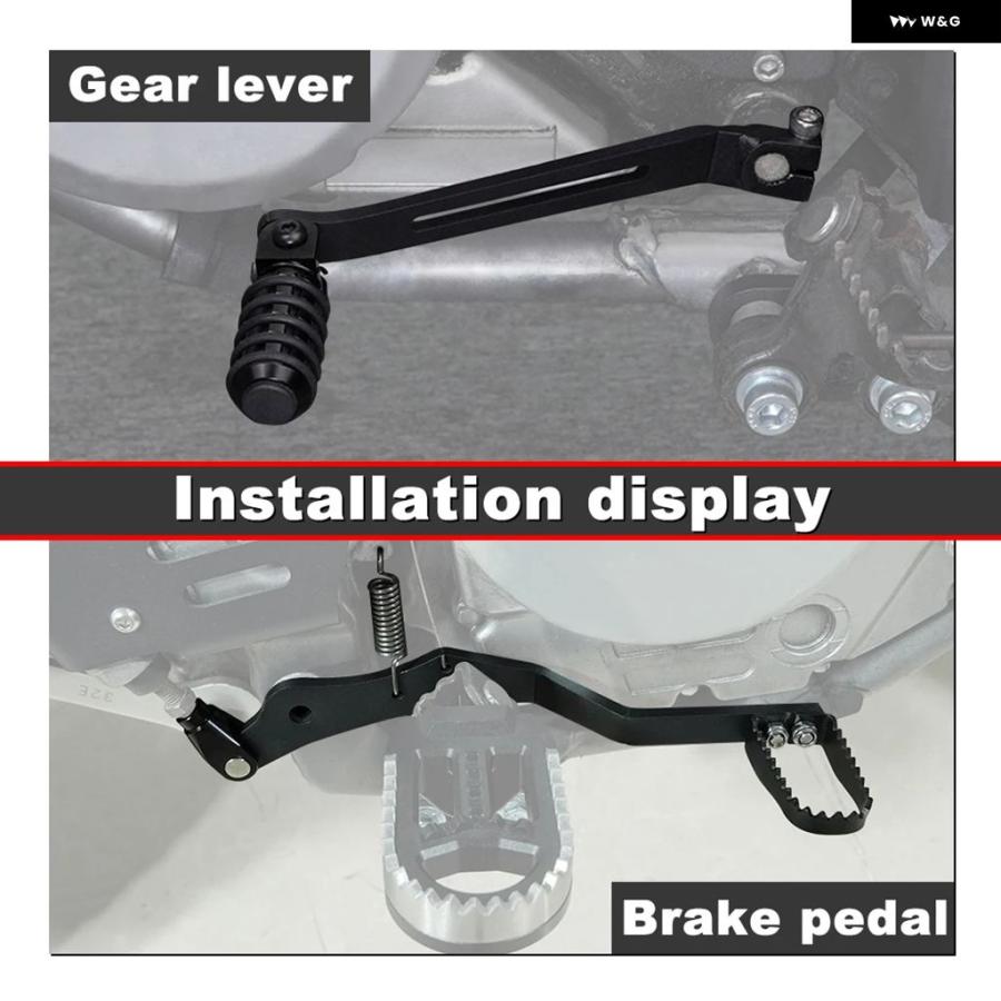 並行輸入品 ギア シフター シフト レバー DR650 1996-2020 - 25 DR 650 オートバイ 折りたたみ 式ブレーキペダル レバー_5