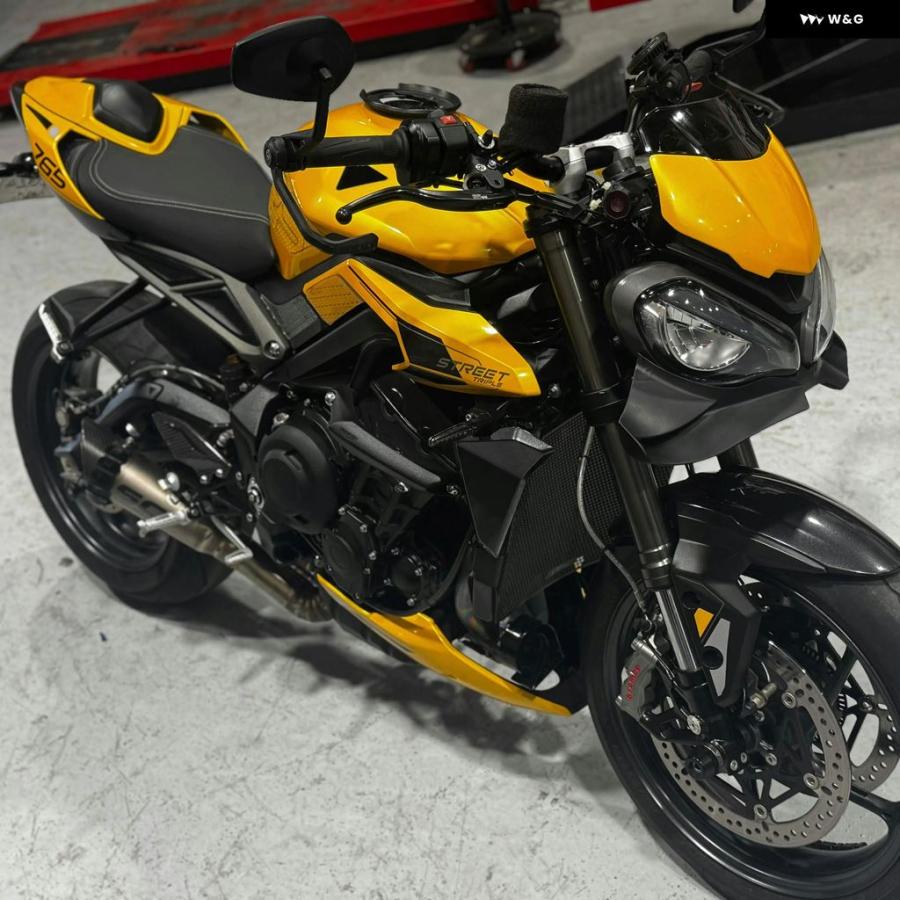 並行輸入品 トライアンフ ストリートトリプル 765 R/RS 2023-2025 ウィンドウィングカバー コーン エアロダイナミクス フェアリ_6