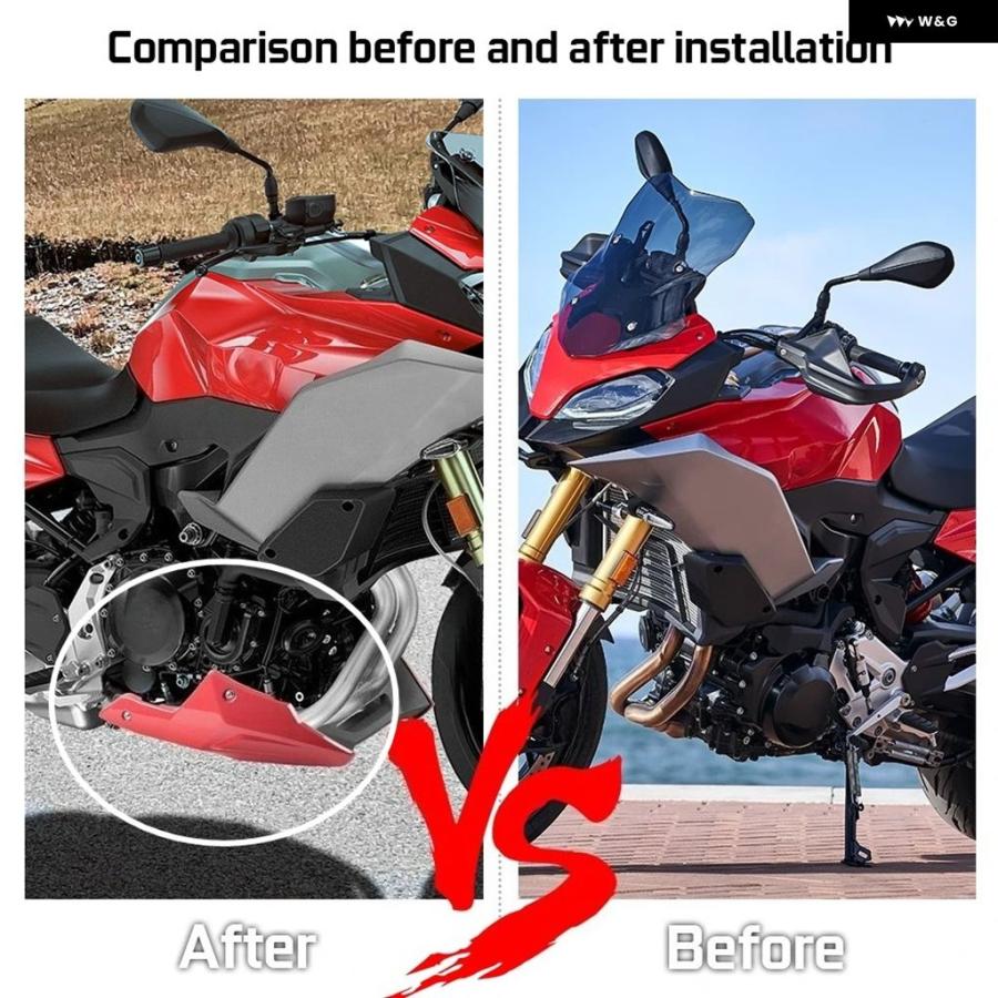 並行輸入品 BMW F900R ベリーパン ロア エンジン シャーシ フェアリング ガード BMW F900XR スキッドプレート スポイラー カバー_9