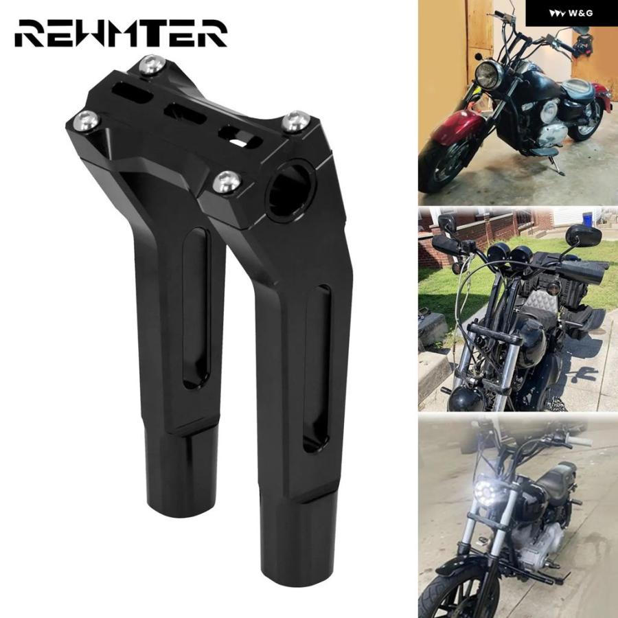 並行輸入品 オートバイ ハンドルバー ライザー 10 クランプ プルバック ハーレー ツーリング スポーツスター XL XR ダイナ ソフ_2