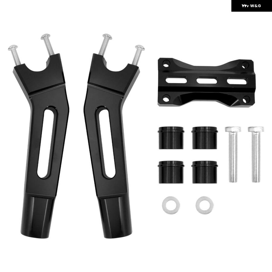 並行輸入品 オートバイ ハンドルバー ライザー 10 クランプ プルバック ハーレー ツーリング スポーツスター XL XR ダイナ ソフ_3