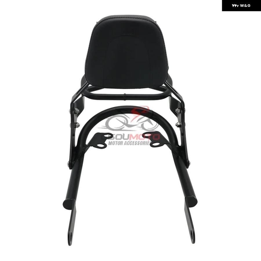 並行輸入品 バックレスト シーシーバー ラック リアシート ハンドル グラブレール トライアンフ ボンネビル T 100 120 2016-2021_3