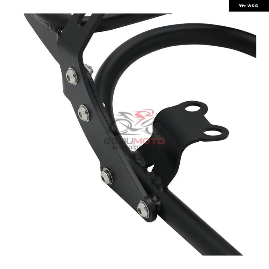 並行輸入品 バックレスト シーシーバー ラック リアシート ハンドル グラブレール トライアンフ ボンネビル T 100 120 2016-2021_5