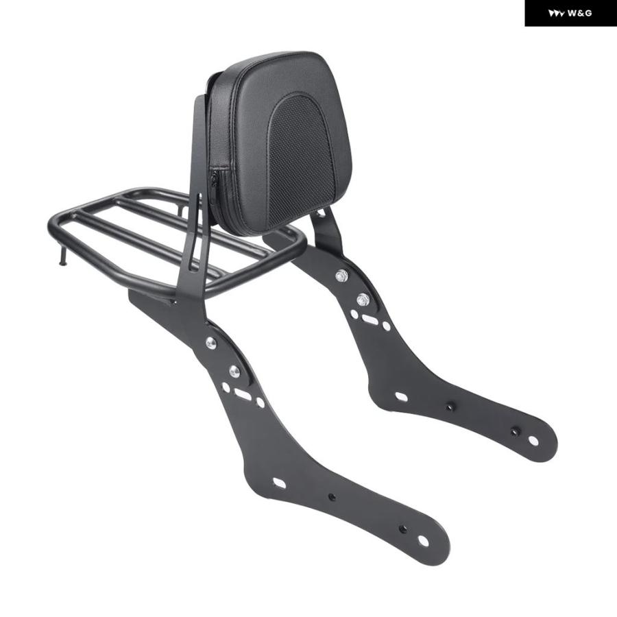 並行輸入品 カワサキ バルカンS 650 VN650 EN650 2015-2022用 パッセンジャー シーシーバー バックレスト クッション パッド バ_1