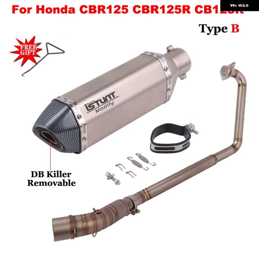 並行輸入品 オートバイ 排気 システム フロントミッドリンク パイプ マフラー MOTO ESCAPE DBキラースリップオン ホンダ CBR125_8