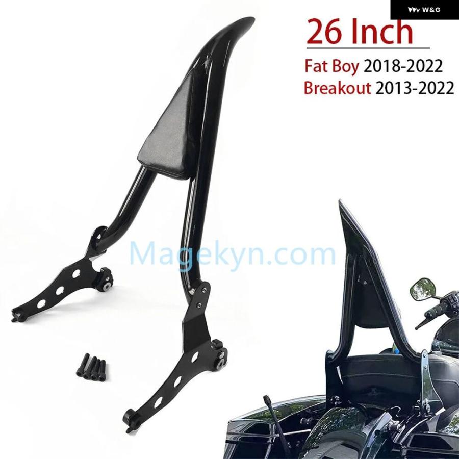 並行輸入品 26インチ トール ブレイクアウト ファットボーイ シーシーバー バックレスト ハーレー ソフテイル ファットボーイ 20_7