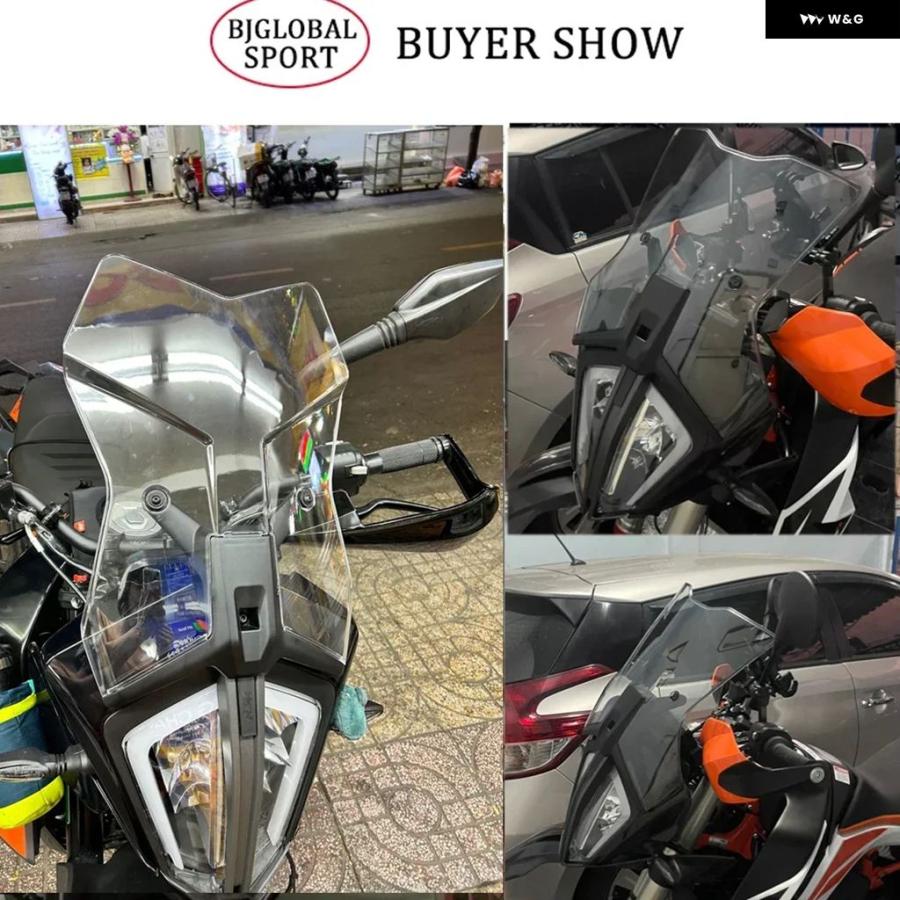 並行輸入品 フロントガラス ウインドスクリーン ウインド ディフレクター スクリーンバイザーKT-M 390 ADV 2020 - 23 エアフロー_5