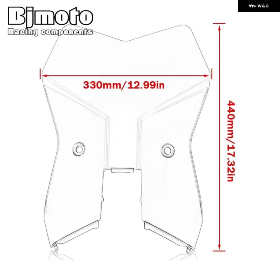 並行輸入品 フロントガラス ウインドスクリーン ウインド ディフレクター スクリーンバイザーKT-M 390 ADV 2020 - 23 エアフロー_7