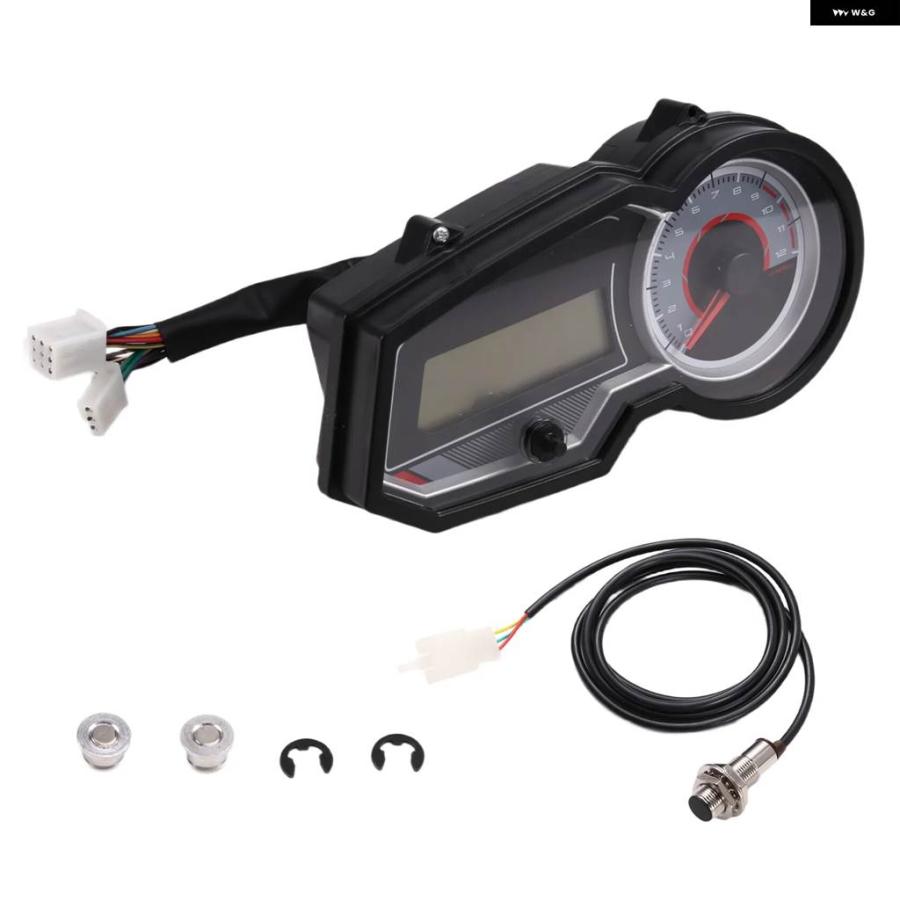 並行輸入品 オートバイ バイク LCDデジタルメータースピード メーター オドメータータコメーターゲージピアジオロビンソン125_2