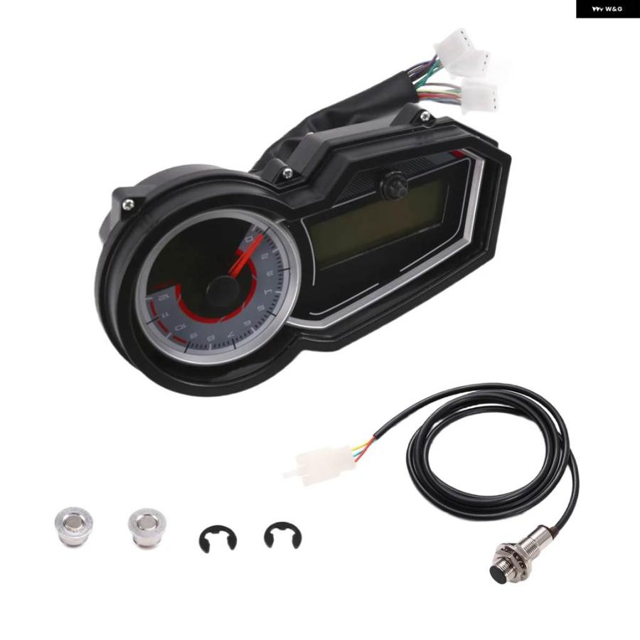 並行輸入品 オートバイ バイク LCDデジタルメータースピード メーター オドメータータコメーターゲージピアジオロビンソン125_4