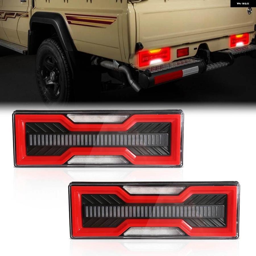 ランドクルーザー70 テールレンズ トヨタ - 再再販 ランドクルーザー70 4灯化キット 純正 テール