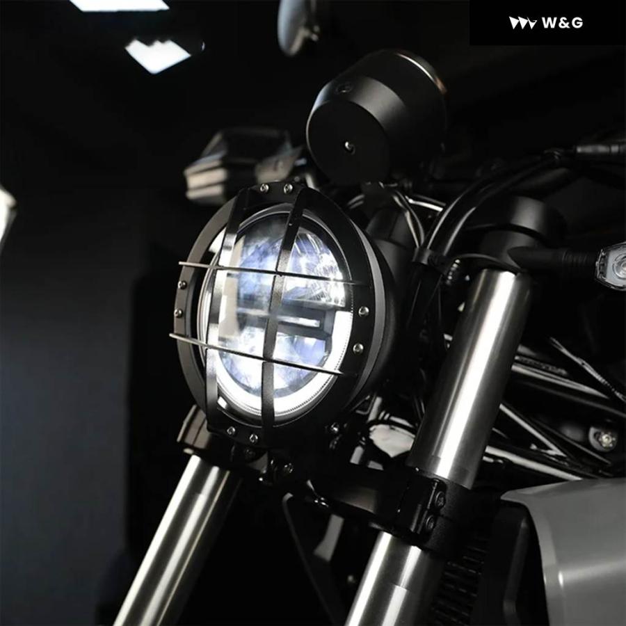 並行輸入品 オートバイ バイク ヘッドライト フレーム ヘッドライト カバー ガード X350 2023-2024 フロント ヘッドライト グリルの画像