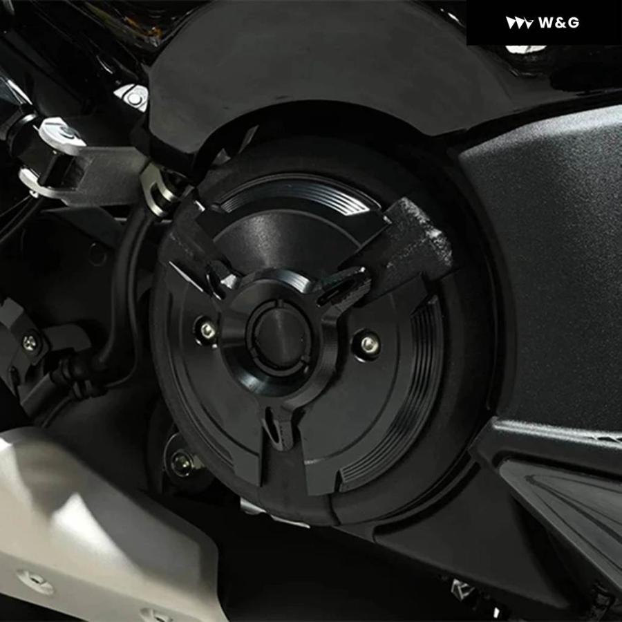 並行輸入品 オートバイ バイク フレーム スライダー プロテクター エンジン ステーターカバー ガード ヤマハ TMAX530 TMAX560 ブラックの画像