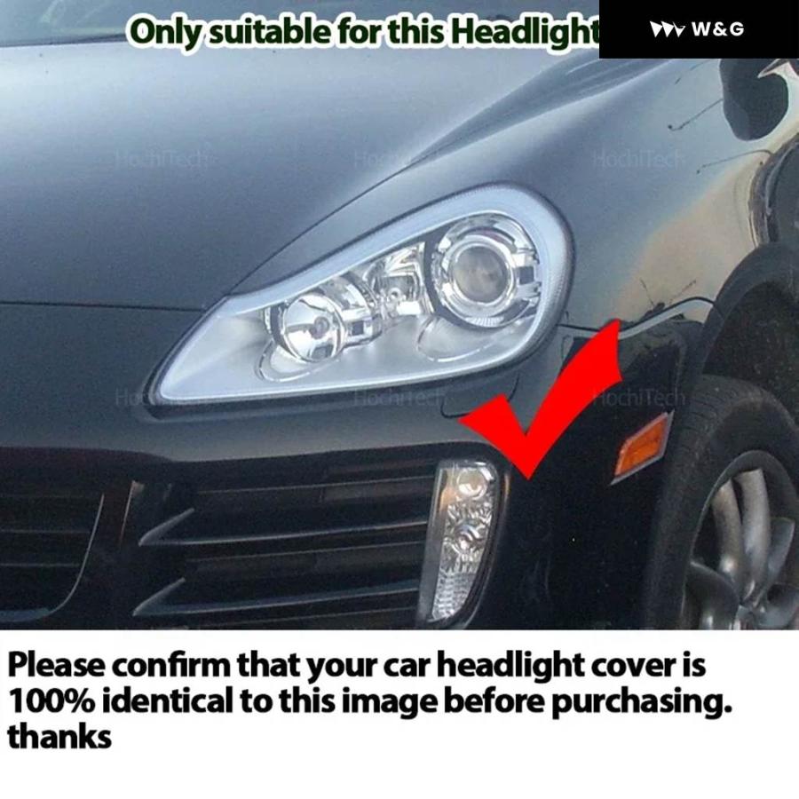 並行輸入品】 フロント ヘッドライト レンズ カバー ポルシェ カイエン