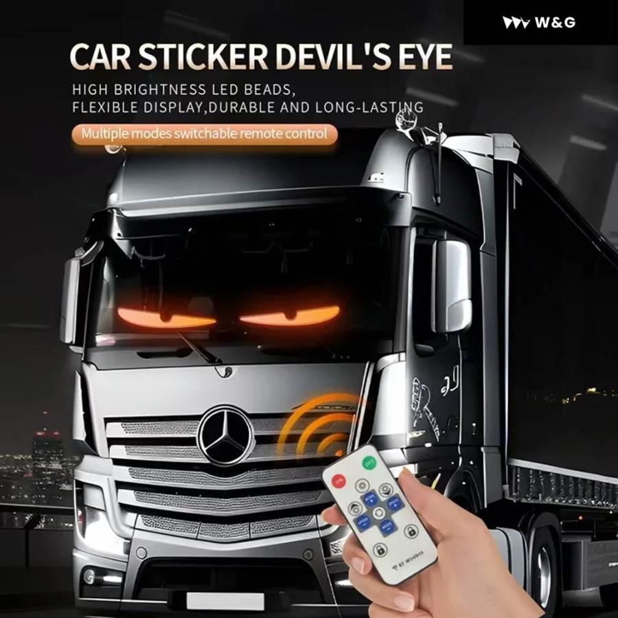 並行輸入品 2IN1 トラック 車 デビルアイ LED ピクセル パネル ライト