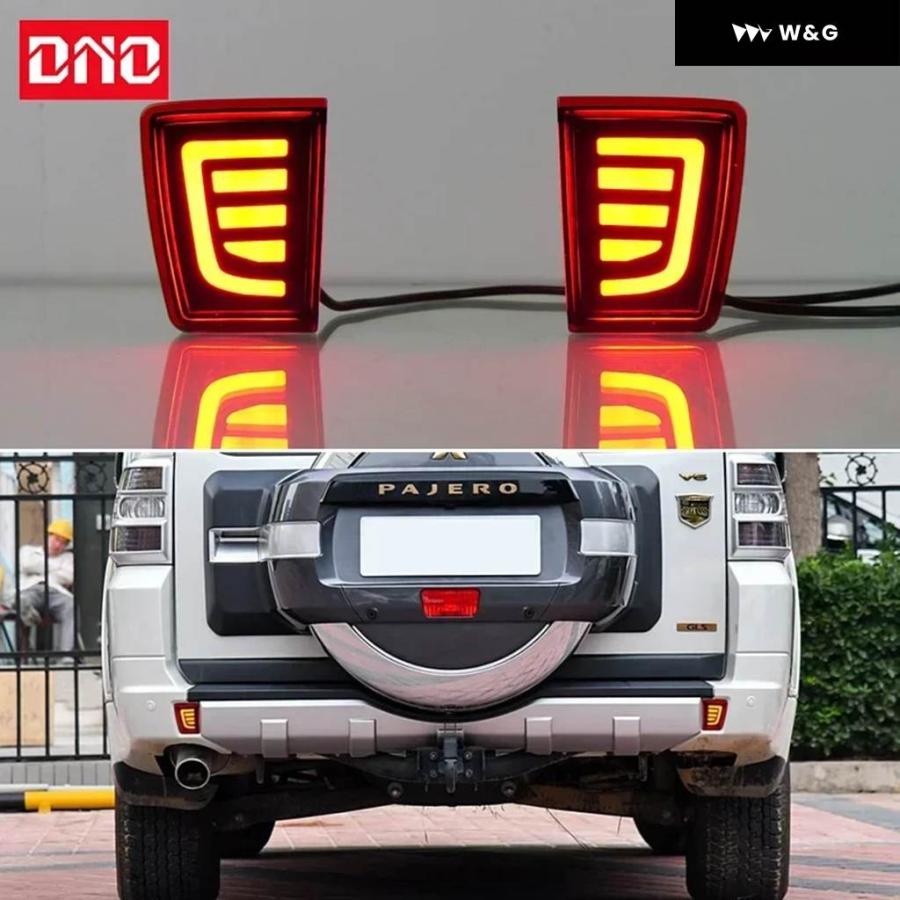 並行輸入品】 車用LEDリア バンパー ランプ 三菱 パジェロ V93 V97 V85