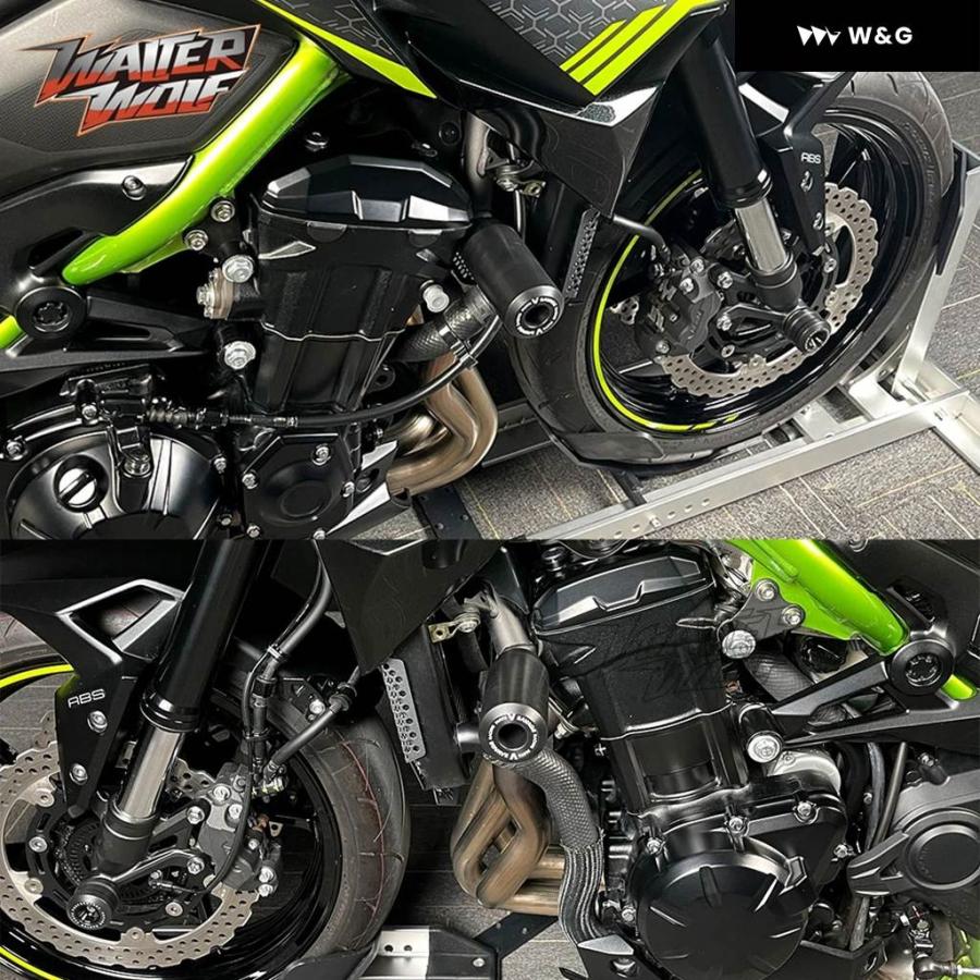 並行輸入品 カワサキ Z900 Z900SE ZR900 アクスルホイール スライダー フレーム クラッシュ スライダー スイングアーム スプール スタンド エキゾースト ク | ブランド登録なし | 12