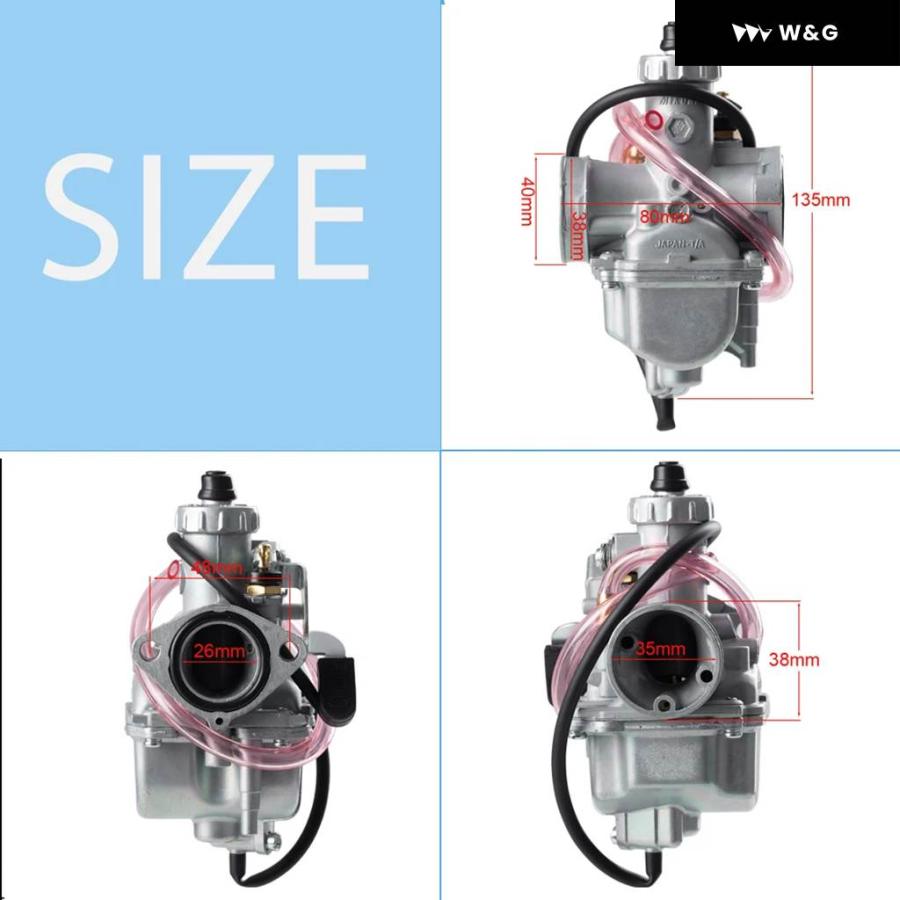 並行輸入品 VM22 26MM キャブレター キャブレター 125CC 138CC 140CC ピットダート オートバイ バイク ATV クワッド PZ26 パフォーマンス キャブレターの画像