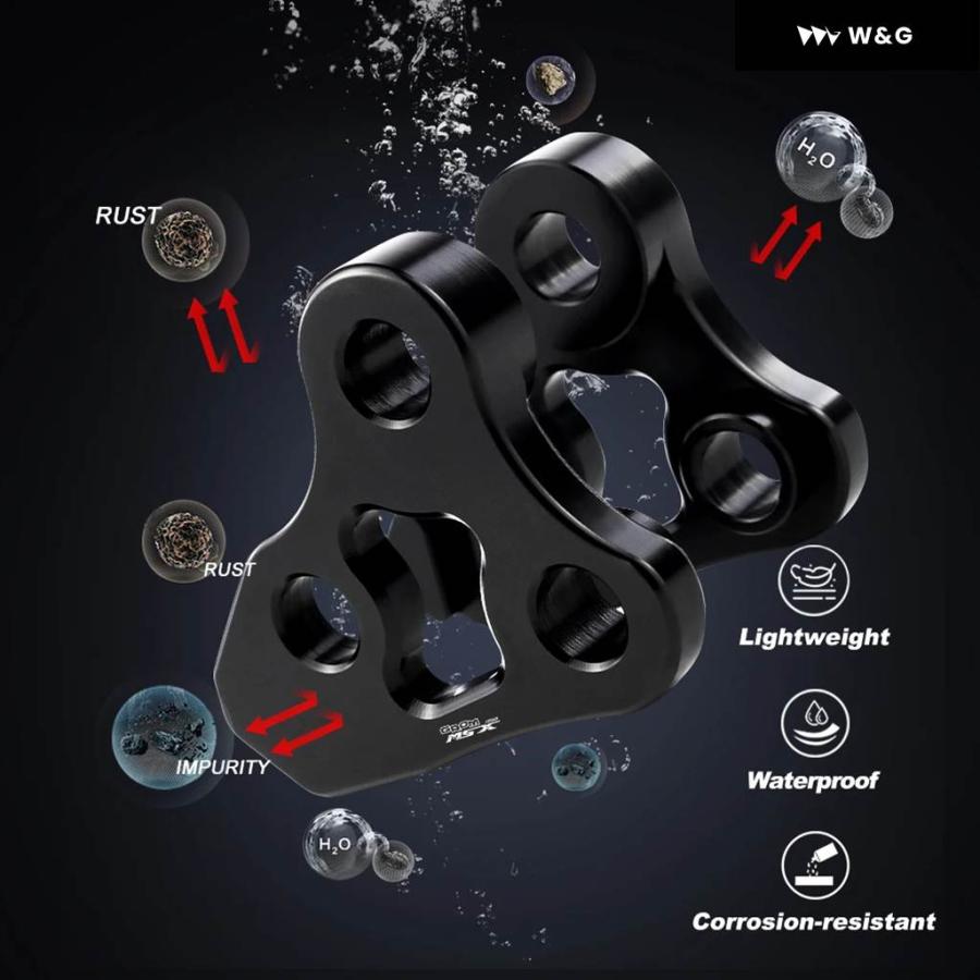 並行輸入品 ホンダ GROM MSX125 2014-2022 2023 2024 オートバイ バイク サスペンションリンク リア調整式リアショック 2.5インチローダウンリンク ドロッ