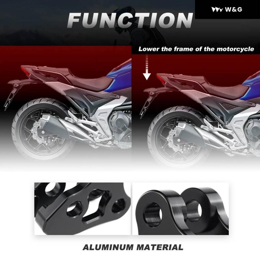 並行輸入品 ホンダ GROM MSX125 2014-2022 2023 2024 オートバイ バイク サスペンションリンク リア調整式リアショック 2.5インチローダウンリンク ドロッ