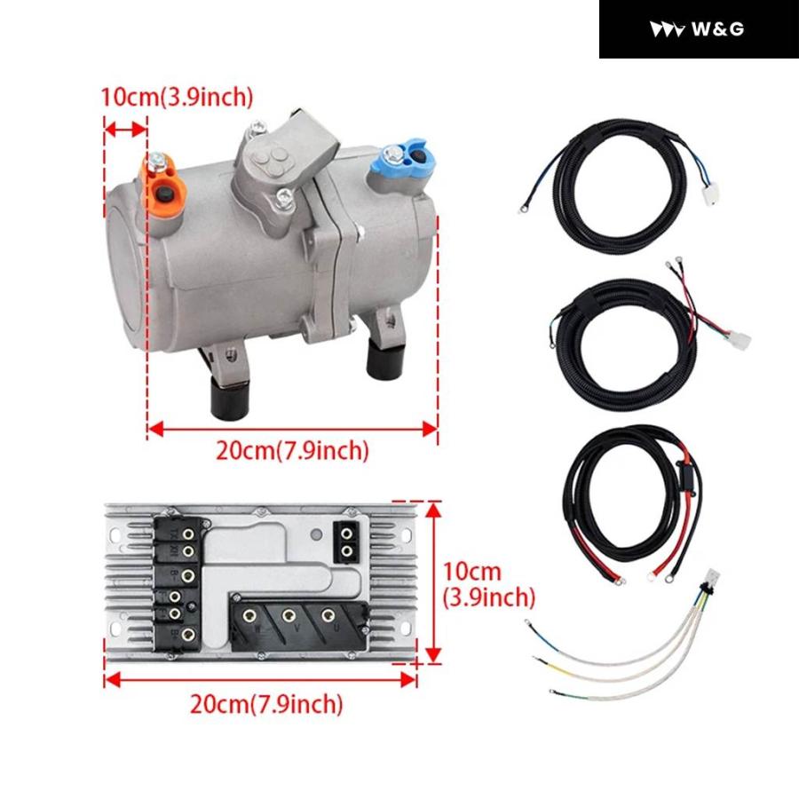 並行輸入品 自動車用電動 エアコン コンプレッサー 12V 24V 車 バン ストリートロッド ホット クラシック A/C コンディショナーの画像