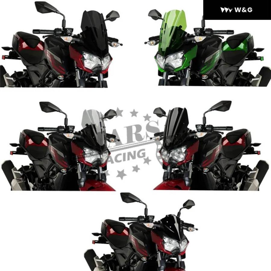並行輸入品 オートバイ バイク スポーツ風防 ウインドスクリーン スクリーン バイザー バイザー カワサキ Z250 Z400 2の画像