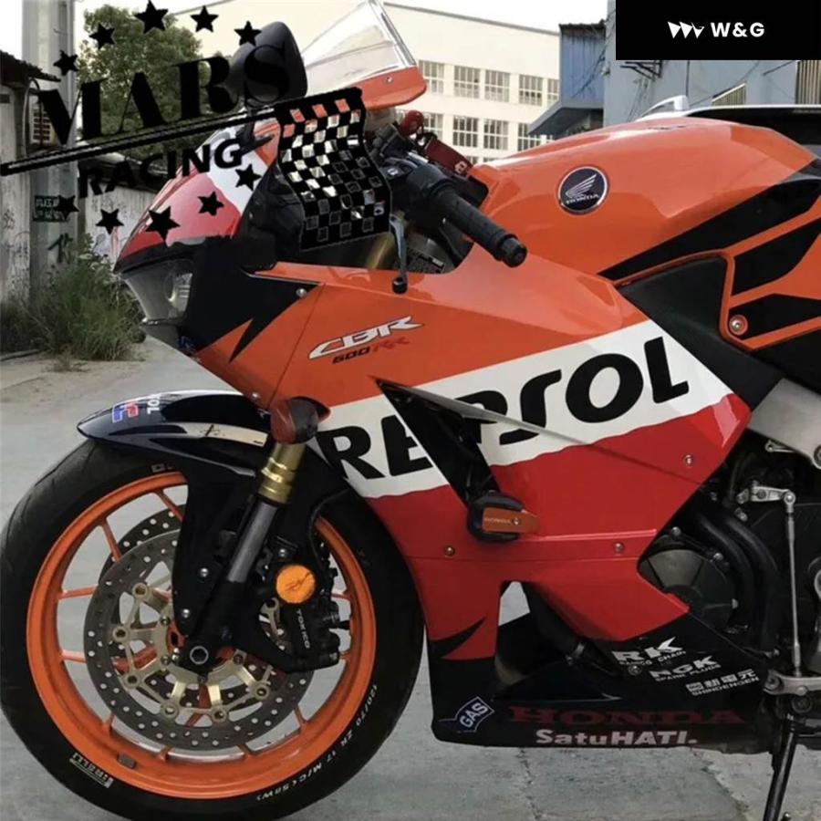 並行輸入品 オートバイ バイク 落下 フレーム スライダー フェアリング ガード クラッシュ パッド プロテクター ホンダ CBRの画像