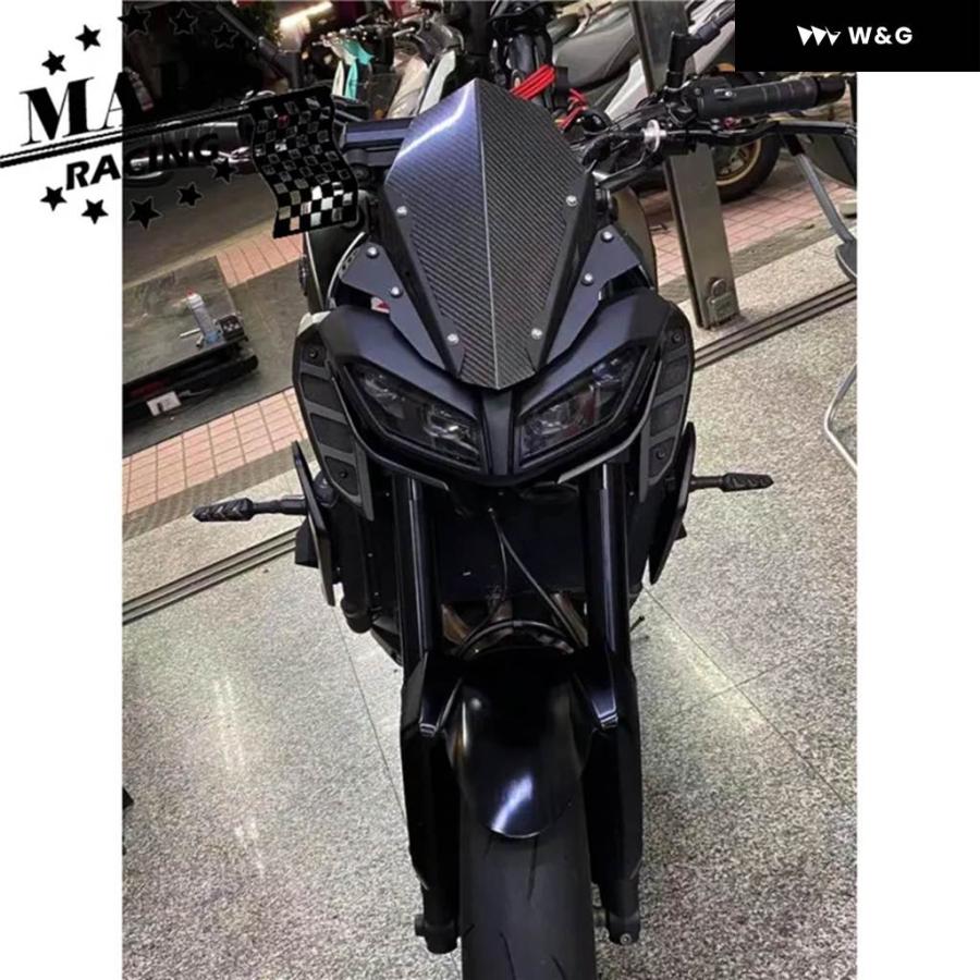 並行輸入品 オートバイ バイク 風防 アルミキット デフレクター ヤマハ MT-09 2017 2018 2019 MT09 FZの画像