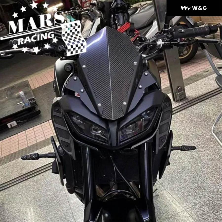 並行輸入品 オートバイ バイク 風防 アルミキット デフレクター ヤマハ MT-09 2017 2018 2019 MT09 FZの画像