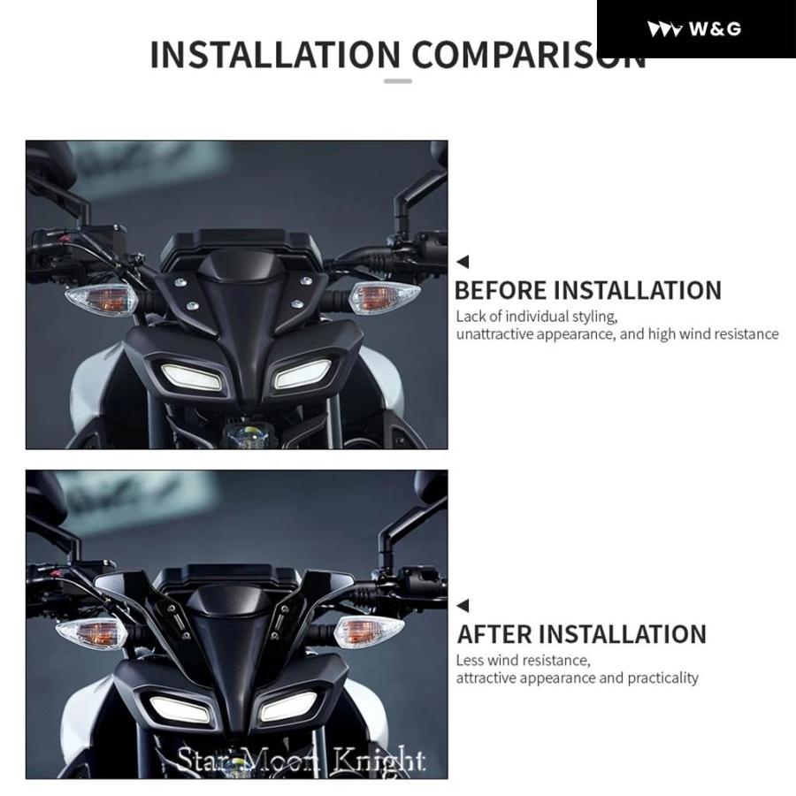 並行輸入品 サイドデフレクター スポーツデコレーション ウインドカバー ヤマハ MT-125 MT125 125 MT 2020-の画像
