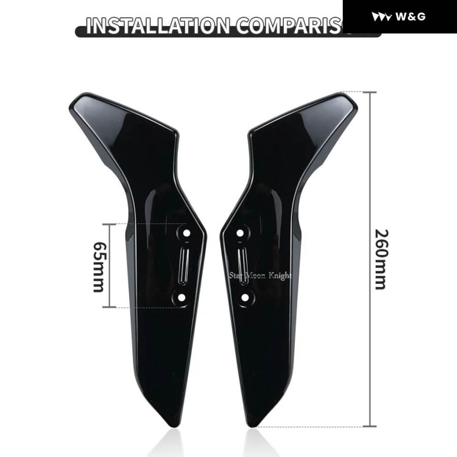 並行輸入品 サイドデフレクター スポーツデコレーション ウインドカバー ヤマハ MT-125 MT125 125 MT 2020-の画像